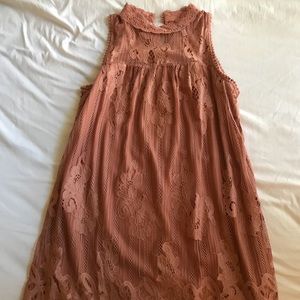 Blush lace dress